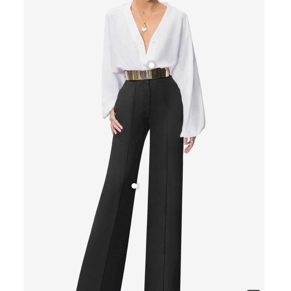 Banana Republic Tweed Lined Wide Leg Dress Pant